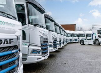 DAF XD entregó 33 camiones eléctricos a Contargo para transporte de contenedores