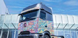 Mercedes-Benz Actros L ProCabin Art Edition: se convierte en arte sobre ruedas