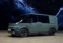 Kia PV5 Crew Van: la furgoneta eléctrica que pasa a transporte de pasajeros en sgundos
