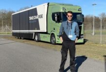 Recorrió 21 países y 73.500 km con un camión eléctrico por Europa